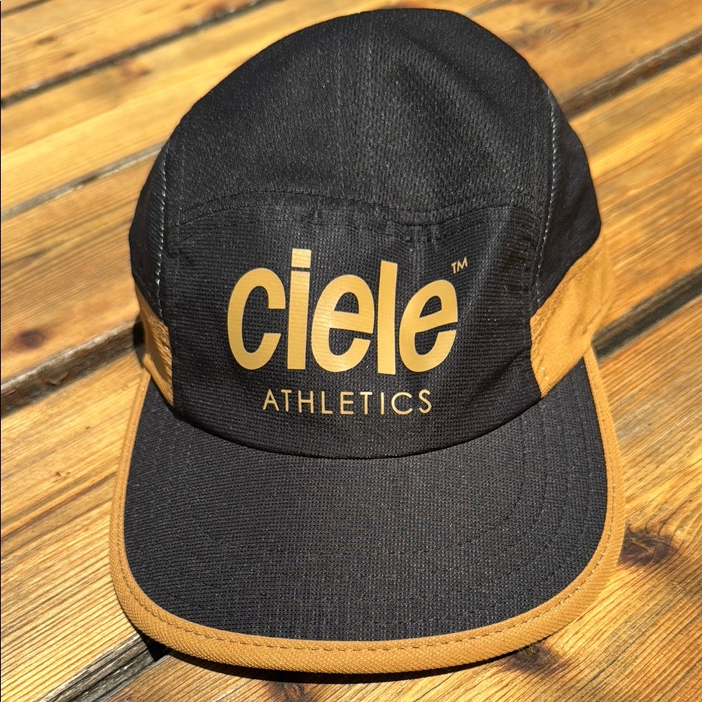 Ciele Black and Gold Athletic Hat